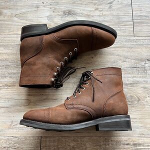 Thursday Boots Women's 9 38 Captain Brown Arizona Adobe Like New Leather Rugged